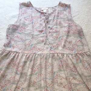 Pastel pink Ann Taylor Loft tunic